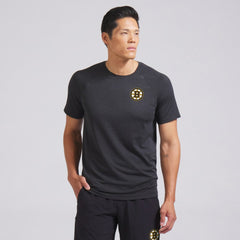 Boston Bruins lululemon Metal Vent Tech Short-Sleeve Shirt - Graphite Grey | US 202165043