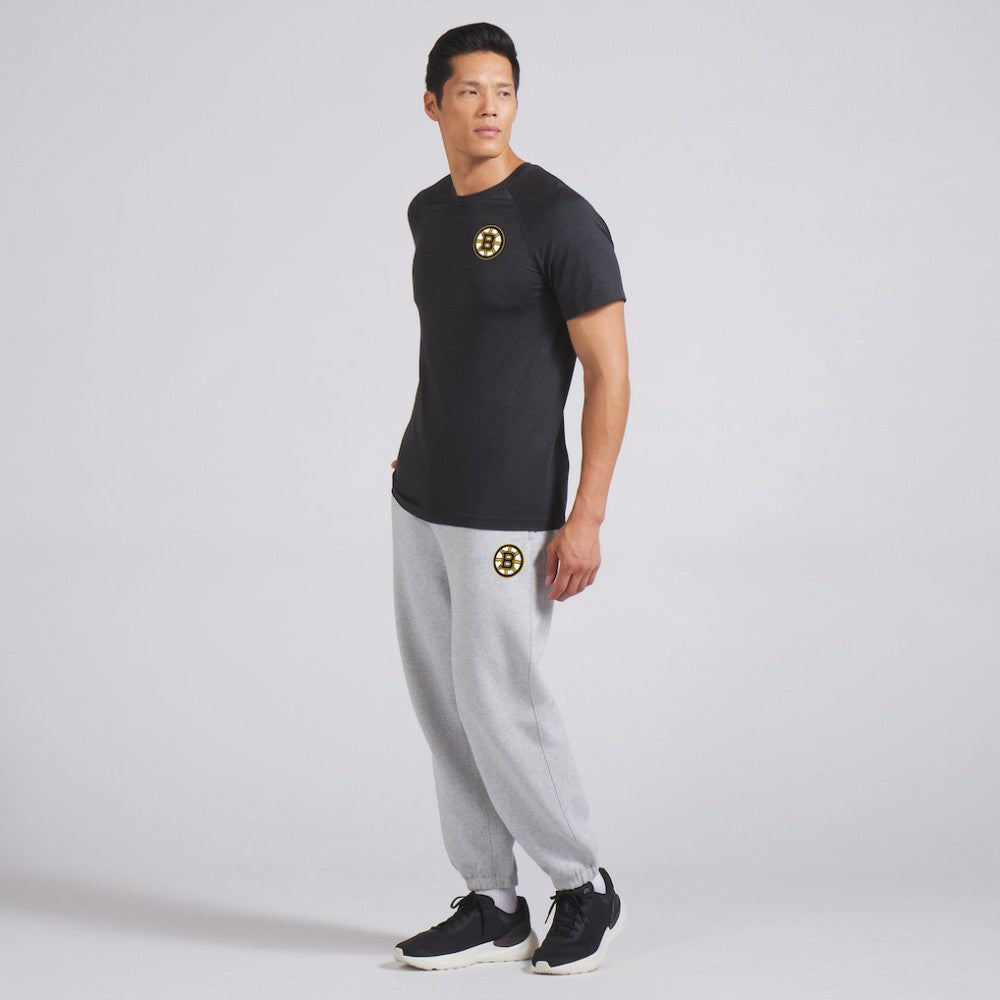 Boston Bruins lululemon Metal Vent Tech Short-Sleeve Shirt - Graphite Grey | US 202165043