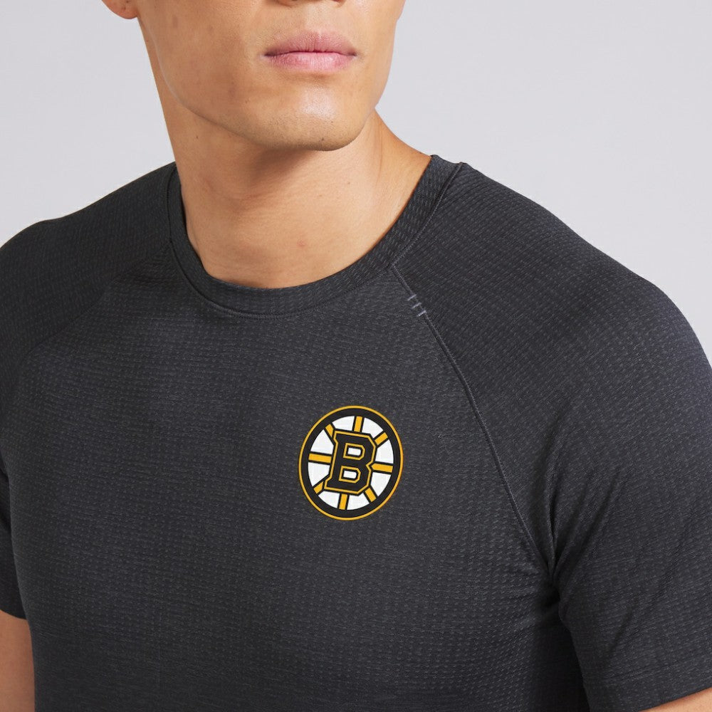 Boston Bruins lululemon Metal Vent Tech Short-Sleeve Shirt - Graphite Grey | US 202165043