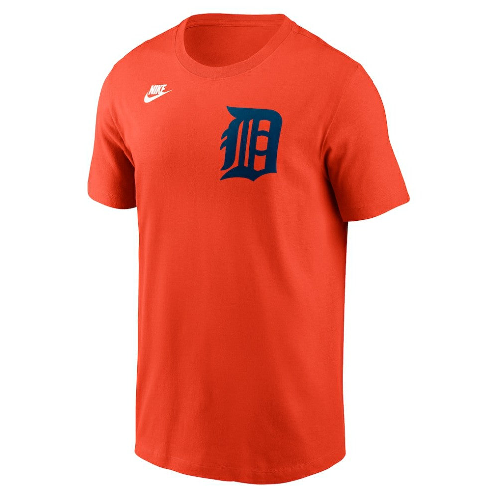 Detroit Tigers Nike Cooperstown Collection Wordmark T-Shirt - Orange T-shirts