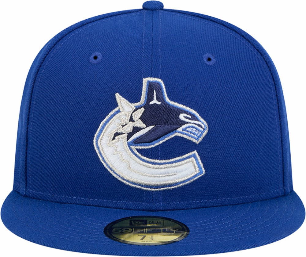 Vancouver Canucks New Era Core 59FIFTY Fitted Hat - Blue | US 202165693