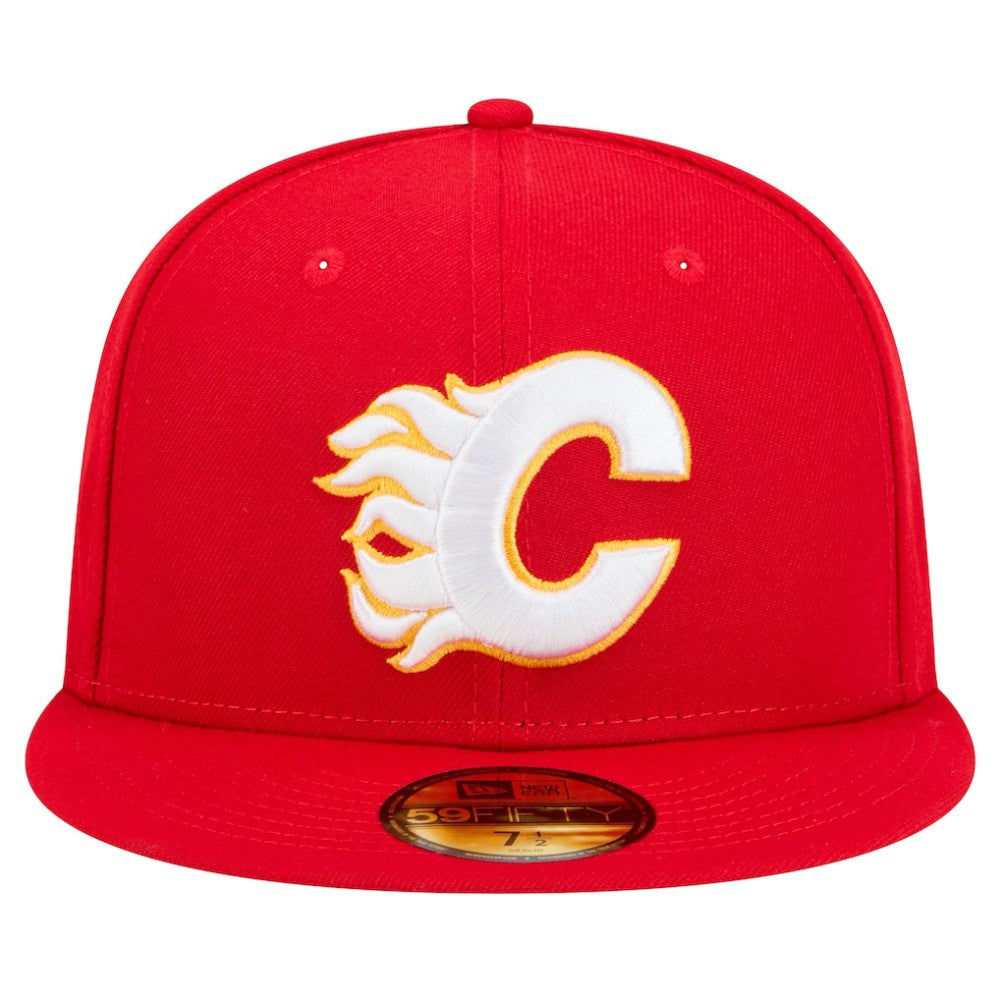 Calgary Flames New Era Core 59FIFTY Fitted Hat - Red | US 202165714