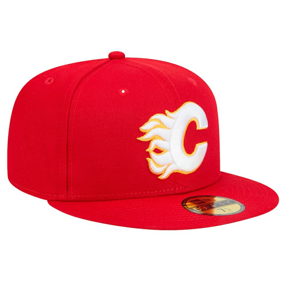 Calgary Flames New Era Core 59FIFTY Fitted Hat - Red | US 202165714