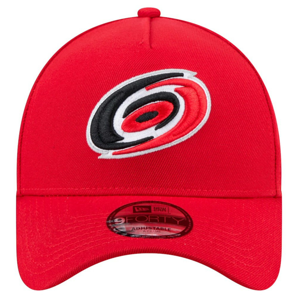 Carolina Hurricanes New Era Core A-Frame 9FORTY Adjustable Hat - Red | US 202165728