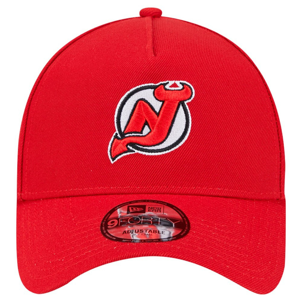 New Jersey Devils New Era Core A-Frame 9FORTY Adjustable Hat - Red | US 202165730