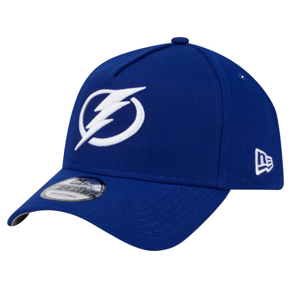 Tampa Bay Lightning New Era Core A-Frame 9FORTY Adjustable Hat - Blue | US 202165731