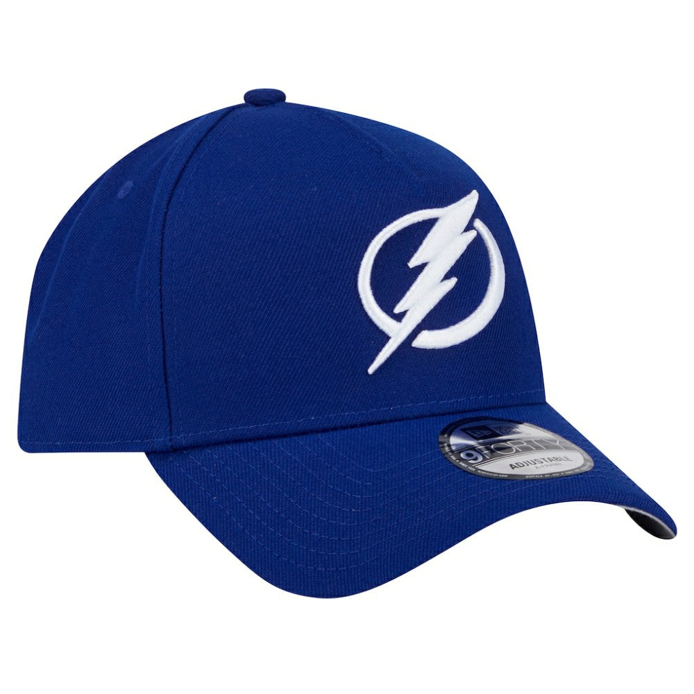 Tampa Bay Lightning New Era Core A-Frame 9FORTY Adjustable Hat - Blue | US 202165731