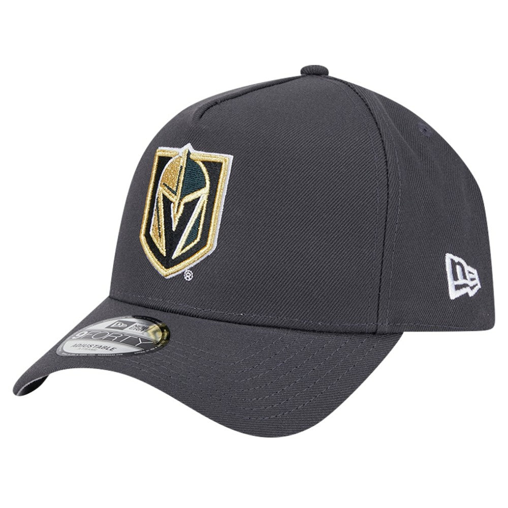 Vegas Golden Knights New Era Core A-Frame 9FORTY Adjustable Hat - Gray | US 202165735