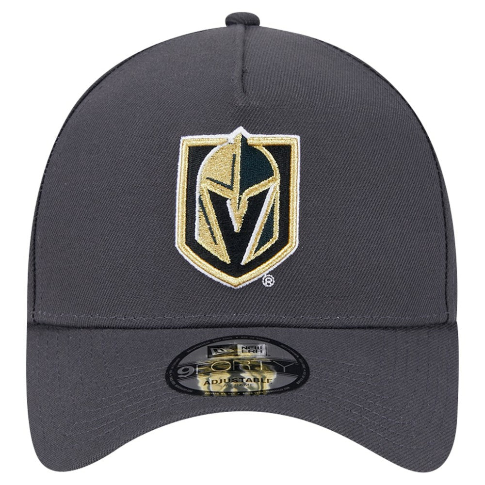 Vegas Golden Knights New Era Core A-Frame 9FORTY Adjustable Hat - Gray | US 202165735