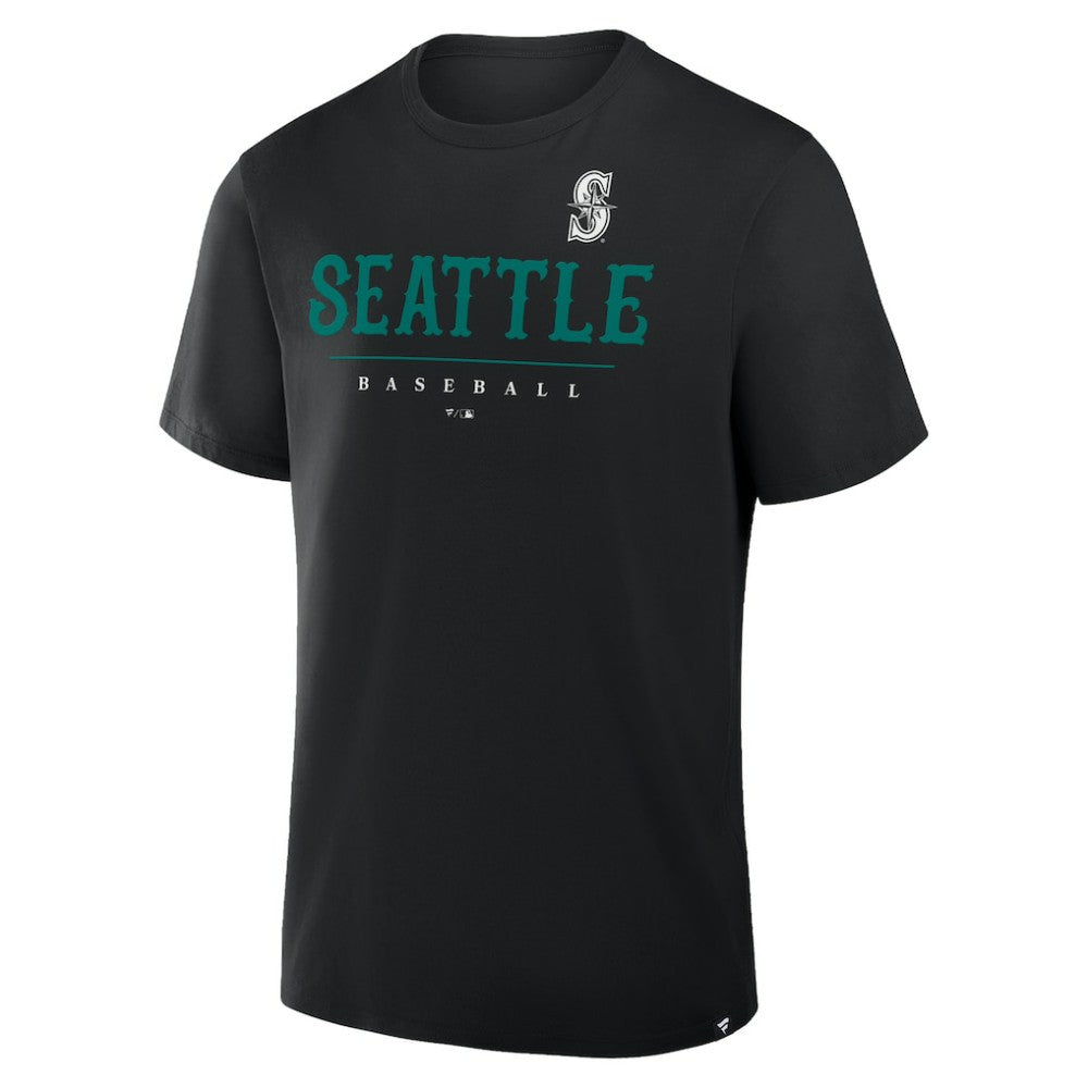 Seattle Mariners Fanatics Color Pop Legacy Clubhouse T-Shirt - Black T-shirts