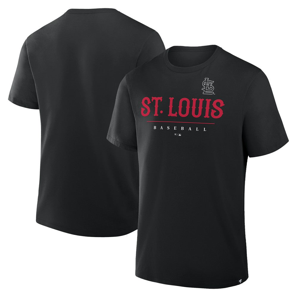 St. Louis Cardinals Fanatics Color Pop Legacy Clubhouse T-Shirt - Black T-shirts