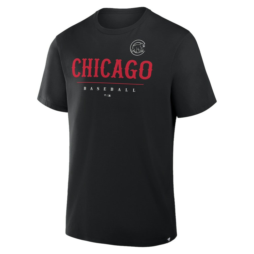 Chicago Cubs Fanatics Color Pop Legacy Clubhouse T-Shirt - Black T-shirts