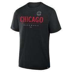 Chicago Cubs Fanatics Color Pop Legacy Clubhouse T-Shirt - Black T-shirts