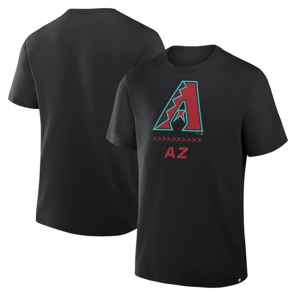 Arizona Diamondbacks Fanatics Clubhouse Legacy Side Swipe T-Shirt - Black T-shirts