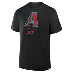 Arizona Diamondbacks Fanatics Clubhouse Legacy Side Swipe T-Shirt - Black T-shirts