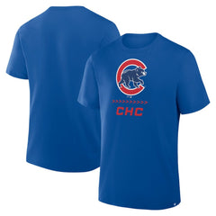 Chicago Cubs Fanatics Clubhouse Legacy Side Swipe T-Shirt - Royal T-shirts