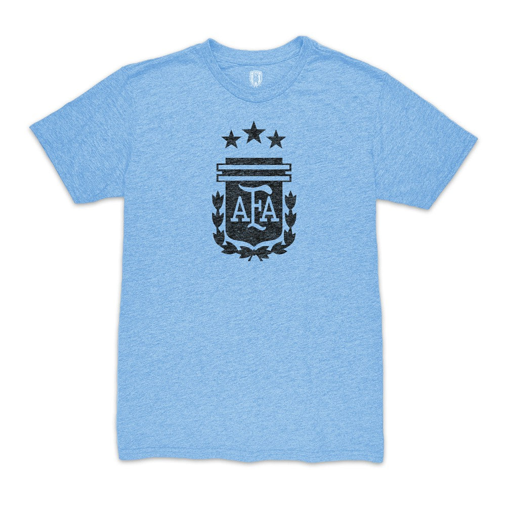 Enzo Fernández Argentina National Team 1863FC Player Vintage Tri-Blend T-Shirt Light Blue