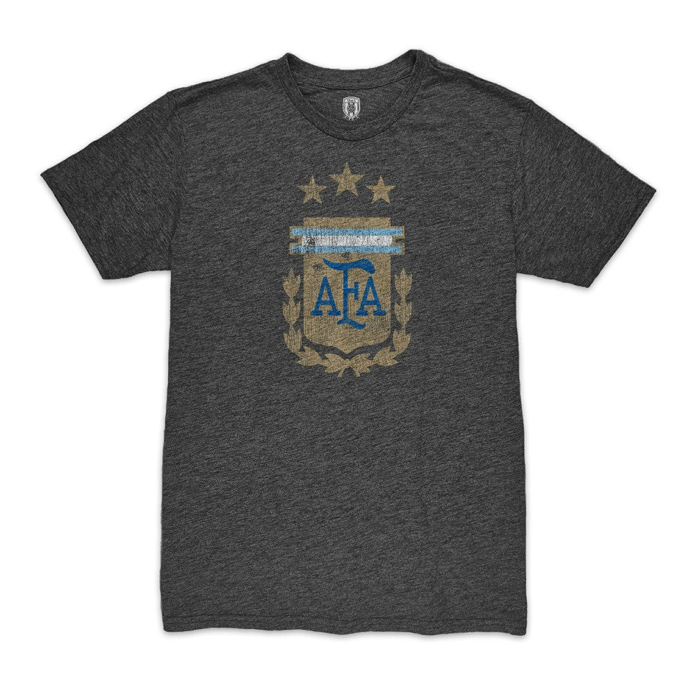 Alejandro Garnacho Argentina National Team 1863FC Player Vintage Tri-Blend T-Shirt Black