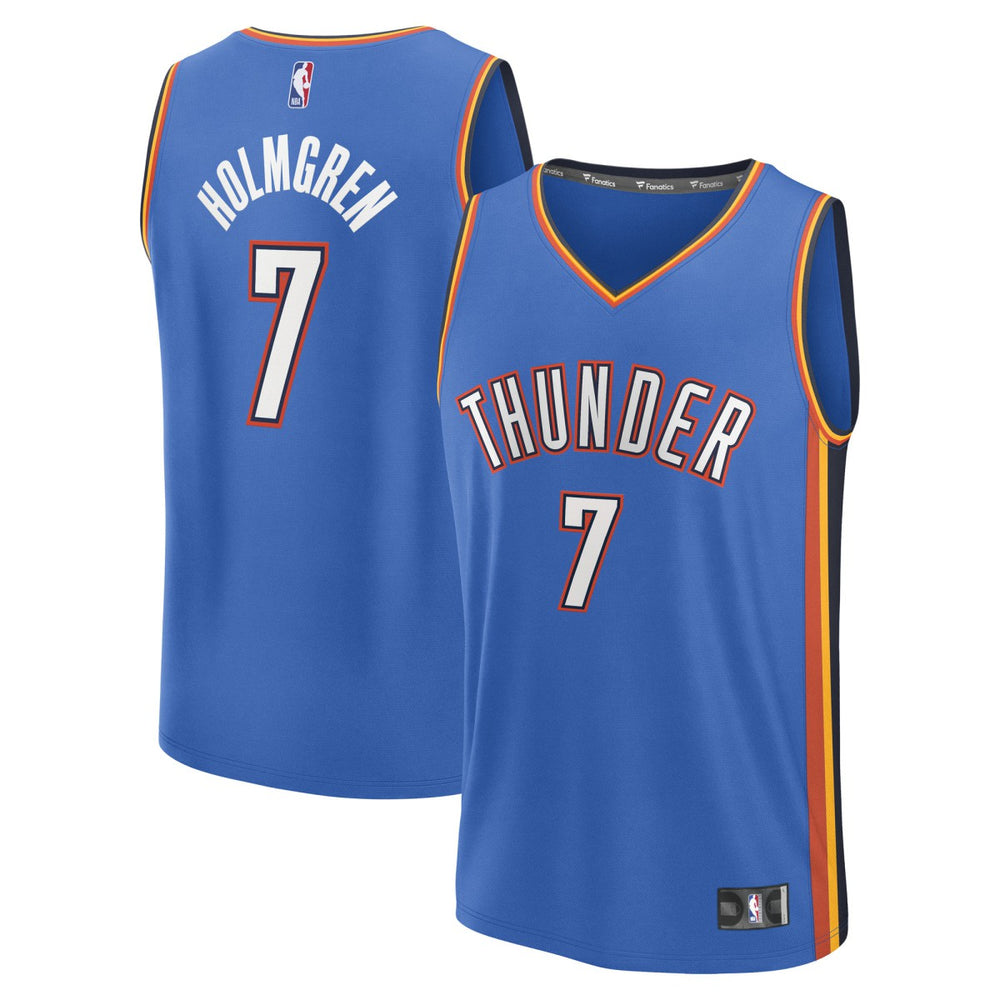 Chet Holmgren Oklahoma City Thunder Fast Break Replica Player Jersey Icon Edition Blue - Fanatics