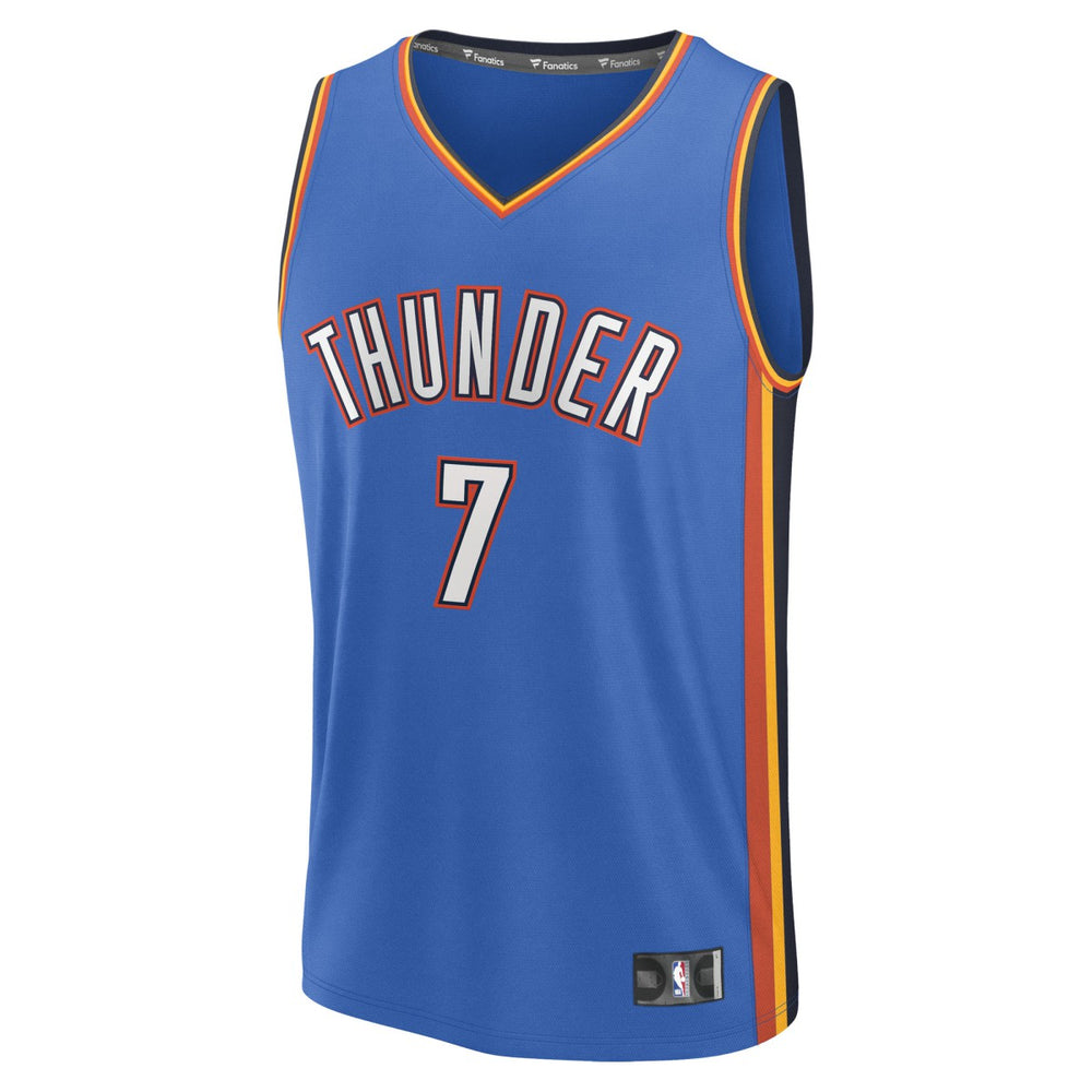 Chet Holmgren Oklahoma City Thunder Fast Break Replica Player Jersey Icon Edition Blue - Fanatics
