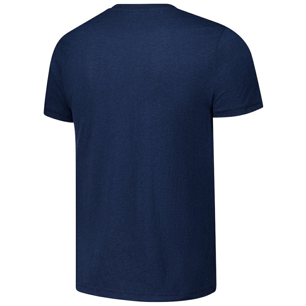Chicago Bears Homage Unisex Ruffle Some Feathers Tri-Blend T-Shirt - Navy T-shirts