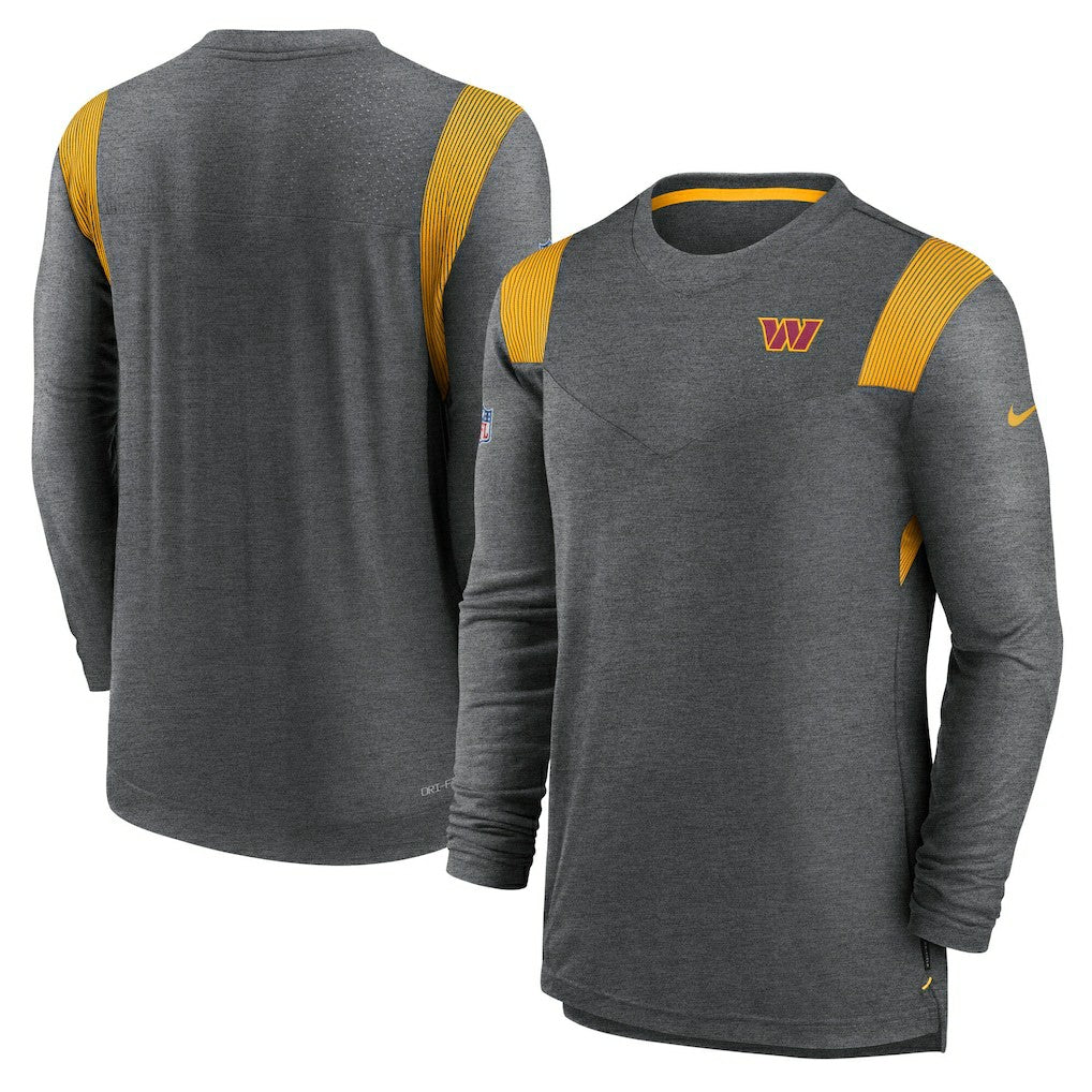 Washington Commanders Player Performance Long Sleeve T-Shirt - Heather Charcoal T-shirts