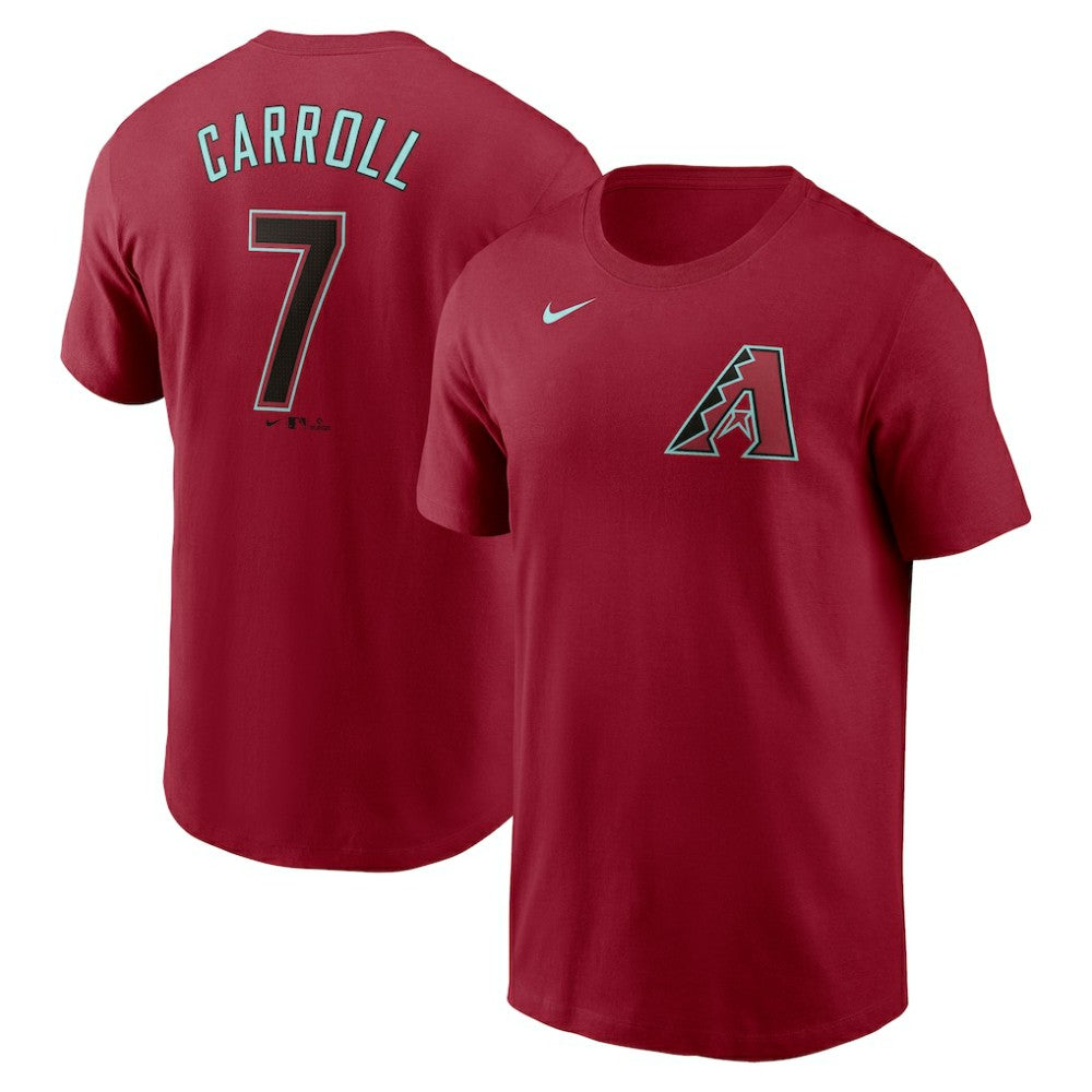 Corbin Carroll Arizona Diamondbacks Nike Fuse Name & Number T-Shirt - Red T-shirts