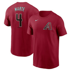 Ketel Marte Arizona Diamondbacks Nike Fuse Name & Number T-Shirt - Red T-shirts