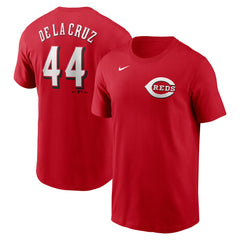 Elly De La Cruz Cincinnati Reds Nike Fuse Name & Number T-Shirt - Red T-shirts