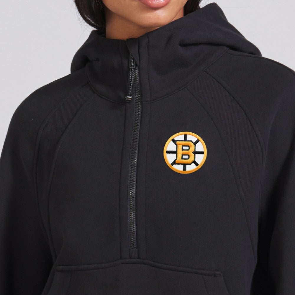 Boston Bruins lululemon Women's Scuba Oversized Half-Zip Hoodie - Black | US 202168468