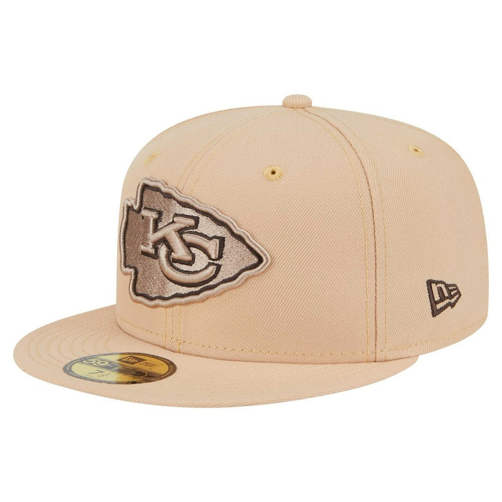 Kansas City Chiefs New Era Candied Pecan 59FIFTY Fitted Hat - Tan Hats