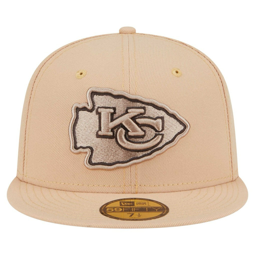 Kansas City Chiefs New Era Candied Pecan 59FIFTY Fitted Hat - Tan Hats