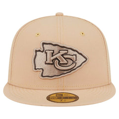 Kansas City Chiefs New Era Candied Pecan 59FIFTY Fitted Hat - Tan Hats