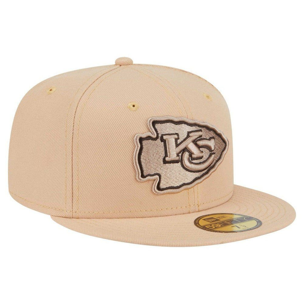 Kansas City Chiefs New Era Candied Pecan 59FIFTY Fitted Hat - Tan Hats