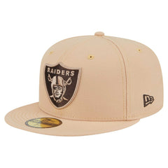 Las Vegas Raiders New Era Candied Pecan 59FIFTY Fitted Hat - Tan Hats