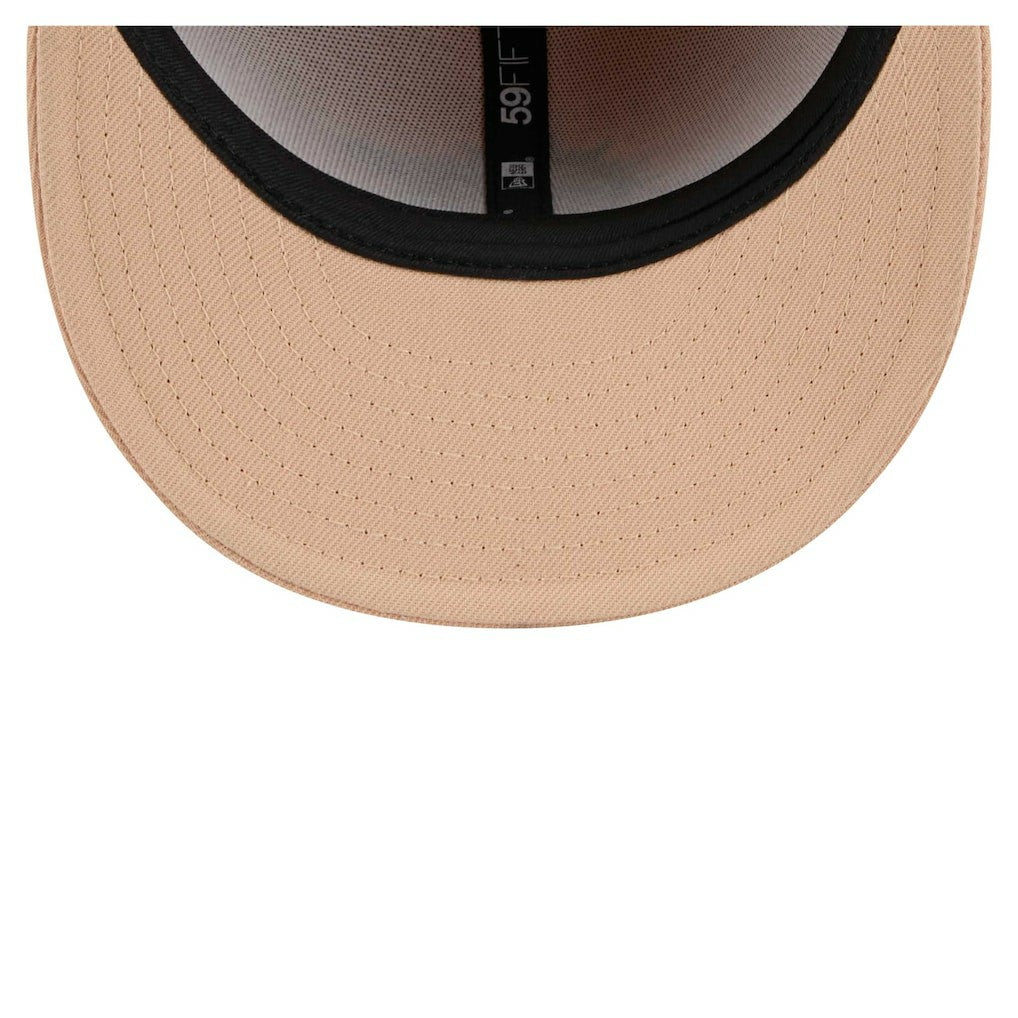 Miami Dolphins New Era Candied Pecan 59FIFTY Fitted Hat - Tan Hats