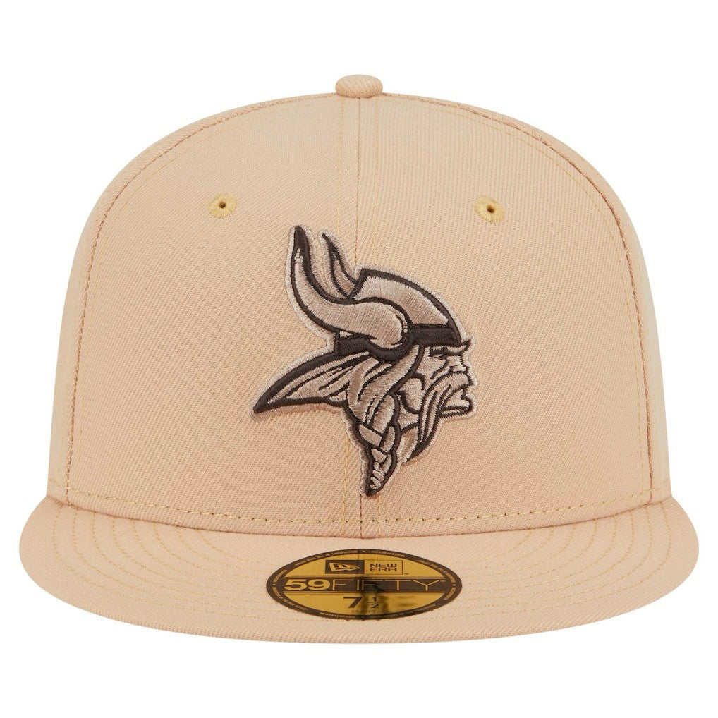 Minnesota Vikings New Era Candied Pecan 59FIFTY Fitted Hat - Tan Hats