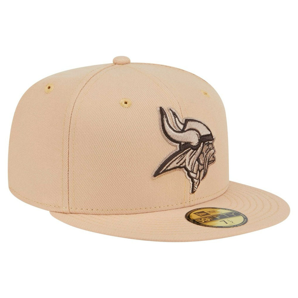 Minnesota Vikings New Era Candied Pecan 59FIFTY Fitted Hat - Tan Hats