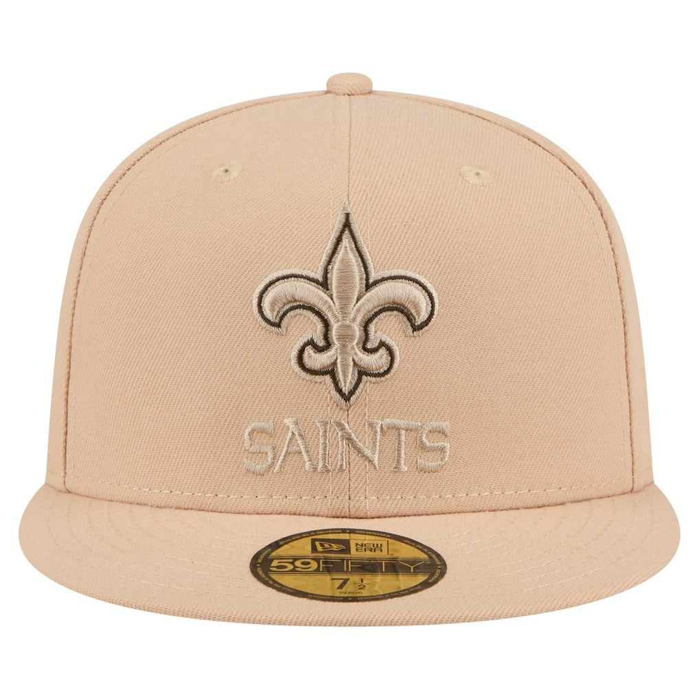 New Orleans Saints New Era Candied Pecan 59FIFTY Fitted Hat - Tan Hats