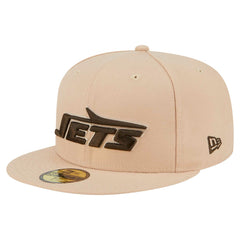 New York Jets New Era Candied Pecan 59FIFTY Fitted Hat - Tan Hats