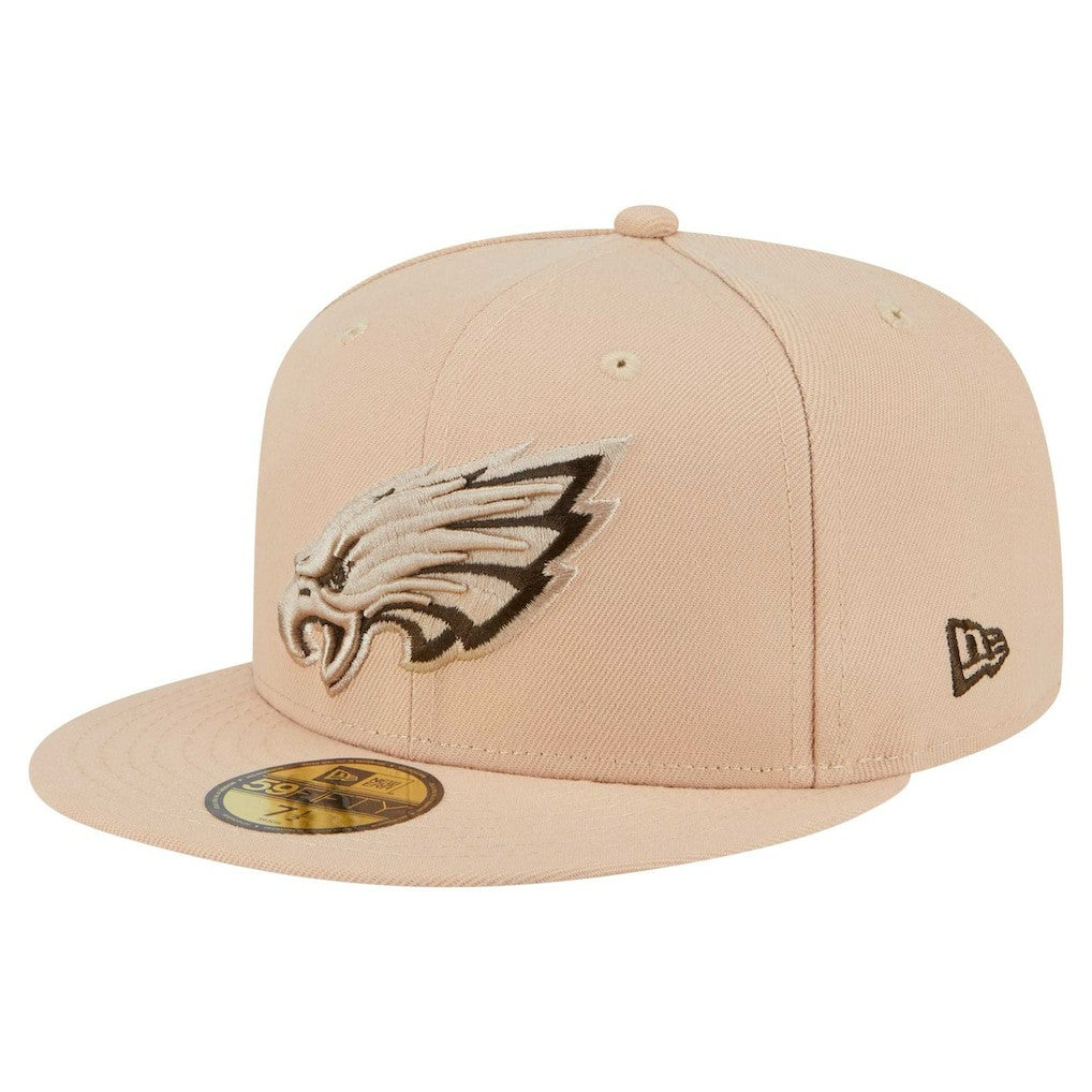 Philadelphia Eagles New Era Candied Pecan 59FIFTY Fitted Hat - Tan Hats