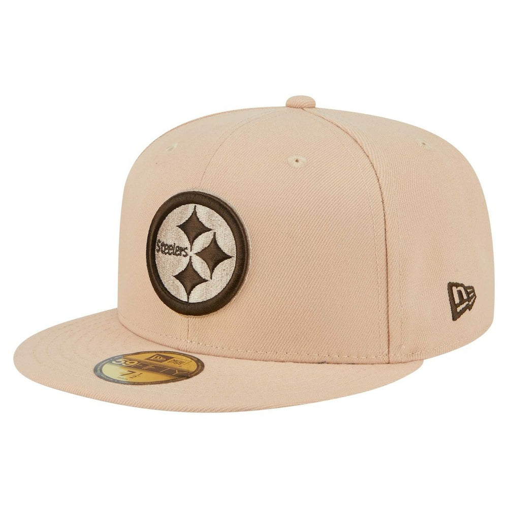 Pittsburgh Steelers New Era Candied Pecan 59FIFTY Fitted Hat - Tan Hats