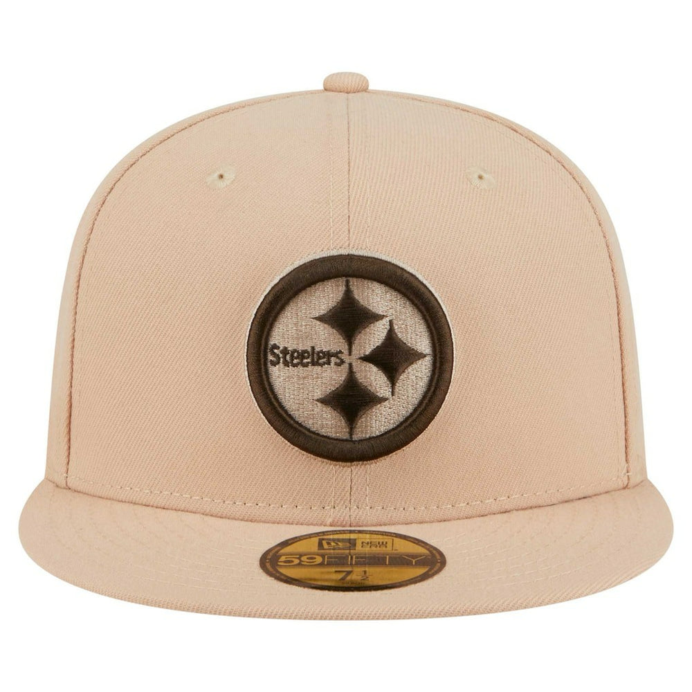 Pittsburgh Steelers New Era Candied Pecan 59FIFTY Fitted Hat - Tan Hats