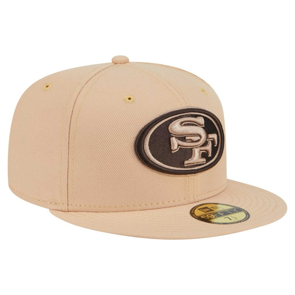 San Francisco 49ers New Era Candied Pecan 59FIFTY Fitted Hat - Tan Hats