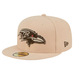 Baltimore Ravens New Era Candied Pecan 59FIFTY Fitted Hat - Tan Hats