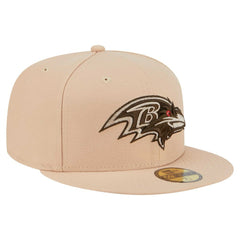 Baltimore Ravens New Era Candied Pecan 59FIFTY Fitted Hat - Tan Hats