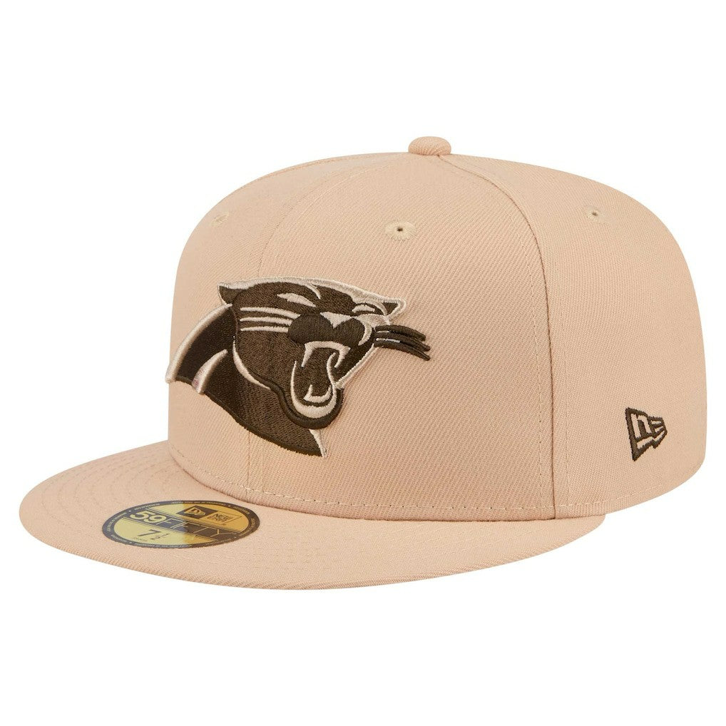 Carolina Panthers New Era Candied Pecan 59FIFTY Fitted Hat - Tan Hats