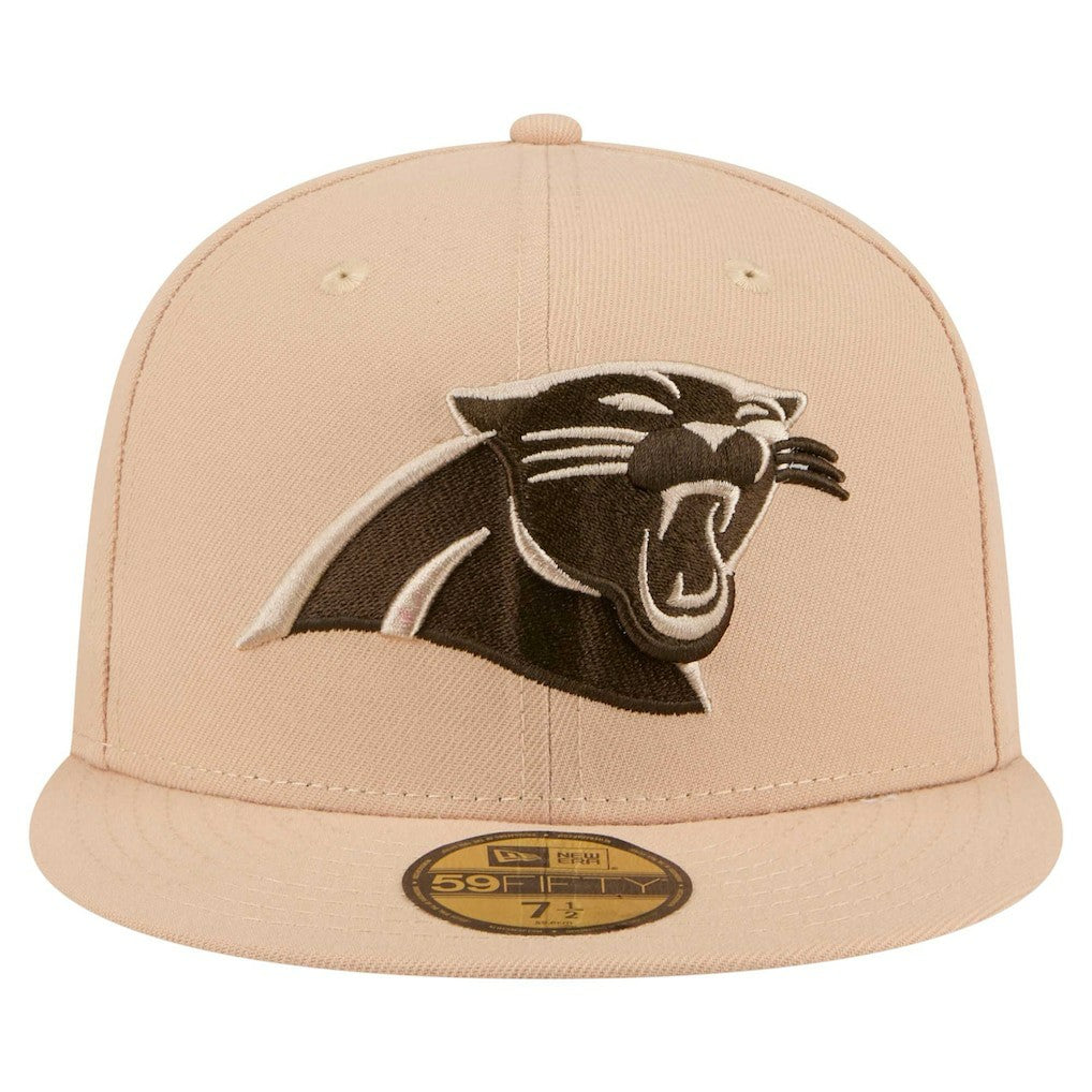 Carolina Panthers New Era Candied Pecan 59FIFTY Fitted Hat - Tan Hats