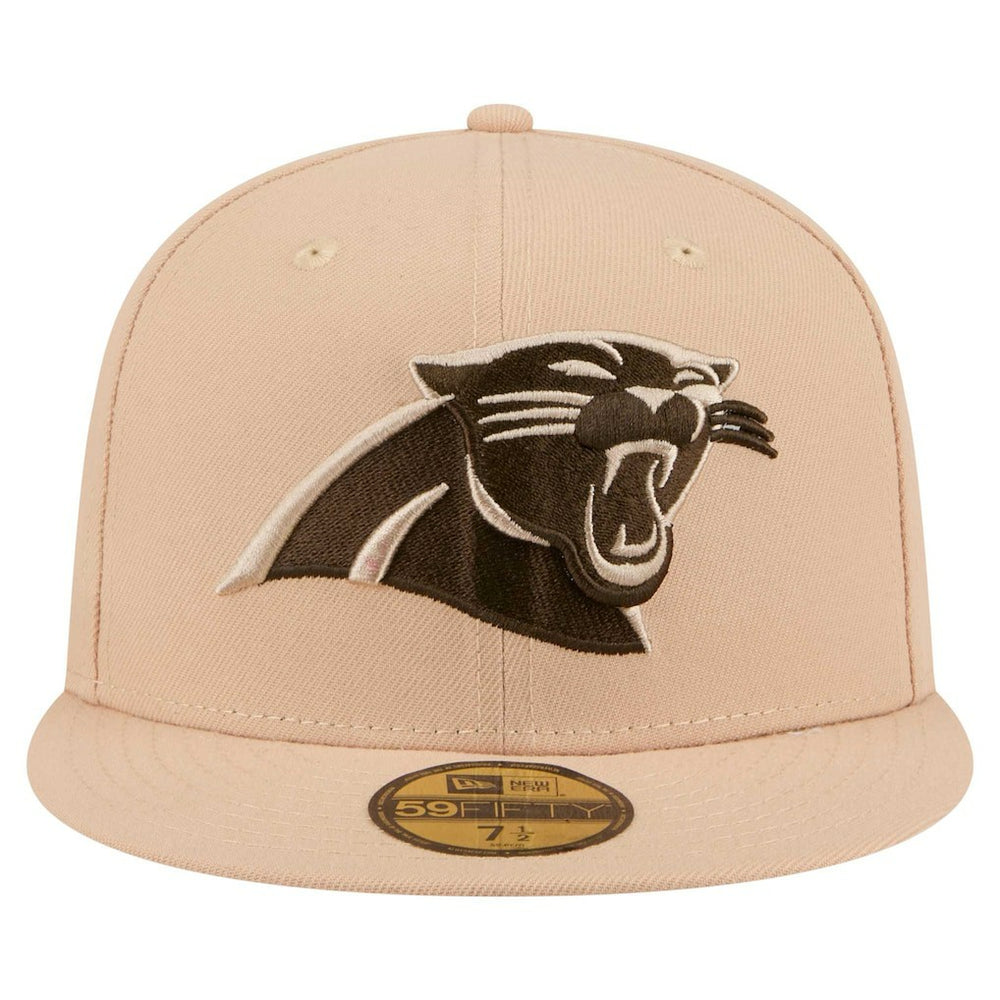 Carolina Panthers New Era Candied Pecan 59FIFTY Fitted Hat - Tan Hats