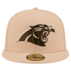 Carolina Panthers New Era Candied Pecan 59FIFTY Fitted Hat - Tan Hats